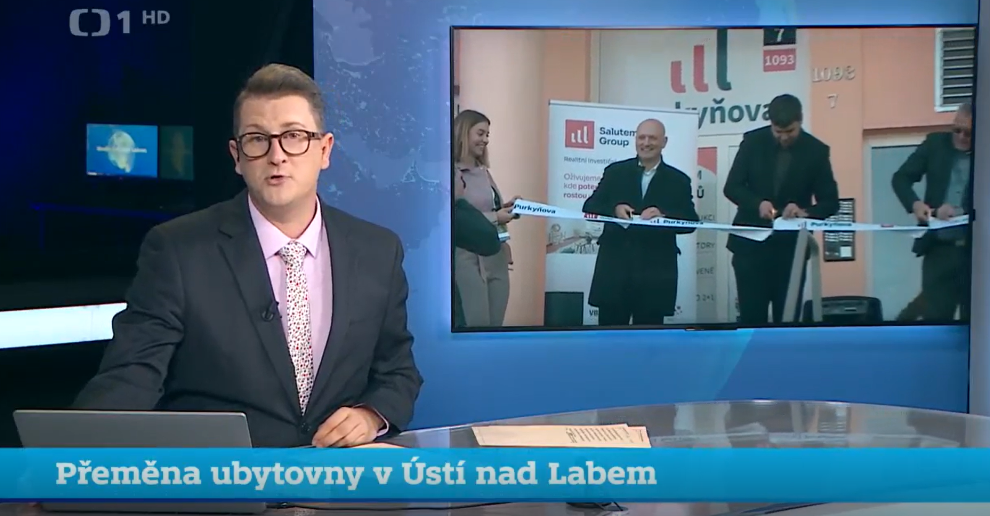 reportáž ČT1 - Kolaudace projektu Purkyňova, Ústí nad Labem