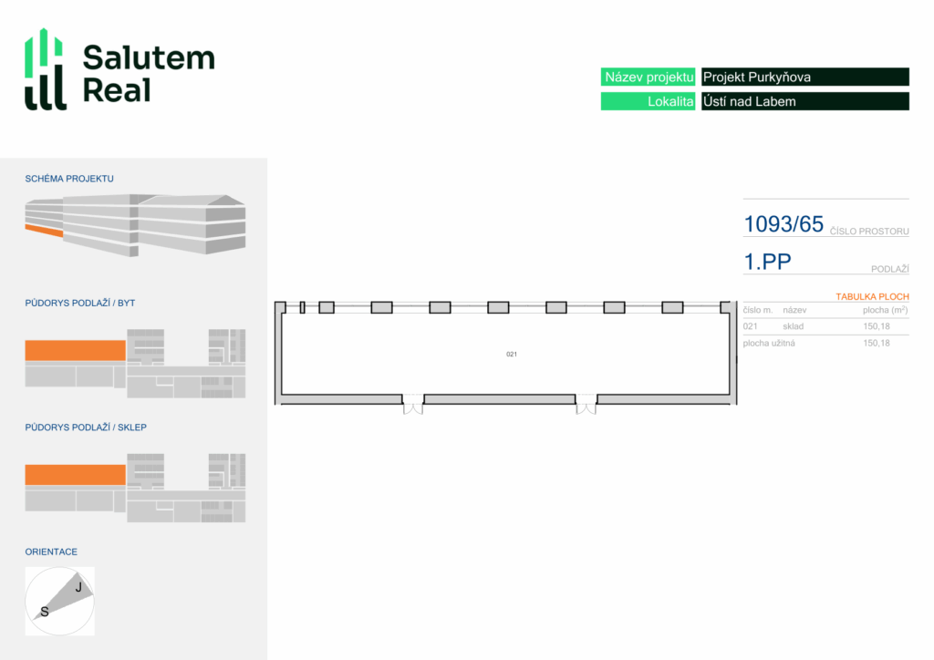 Byt č. 1093/65 – Ústí nad Labem, Purkyňova